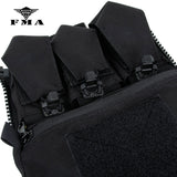 FMA New FPC Style Vest Special Zipper Back Panel Pouch Military Tactical Backplane Bags 3549