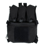 FMA New FPC Style Vest Special Zipper Back Panel Pouch Military Tactical Backplane Bags 3549