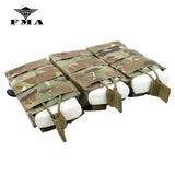 FMA Tactical Triple Molle 556 Magazine Pouch Multicam Military MOLLE Vest Trigeminy Storage Bag