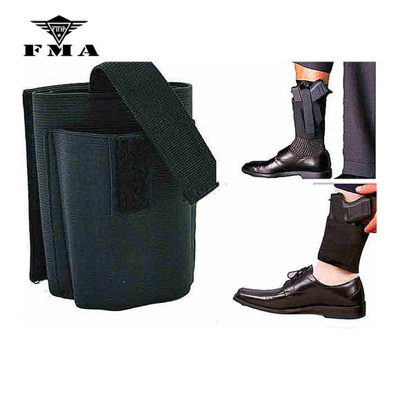 FMA Universal Ankle Holster with Retention Hook&Loop Strap Concealed